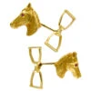 18ct Gold Horse Head & Stirrup Cufflinks
