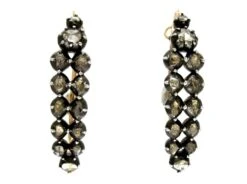 Rose-Cut Diamond Georgian Earrings