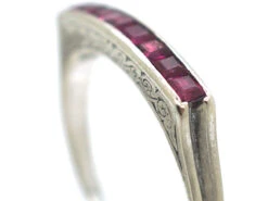 Art Deco 18ct White Gold & Ruby Half Eternity Ring 10 Art Deco 18ct White Gold & Ruby Half Eternity Ring -Antique Jewellery Company 14cd9387 dsc01903 scaled 1