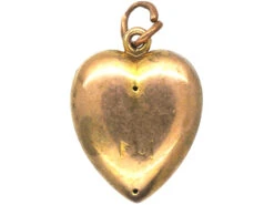 Edwardian Heart Shaped Pendant Set With Natural Split Pearls & Turquoise 7 Edwardian Heart Shaped Pendant Set With Natural Split Pearls & Turquoise -Antique Jewellery Company 15ac49a1 dsc07445