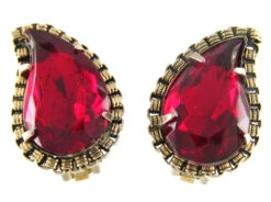 Vintage Paste Leaf Earrings