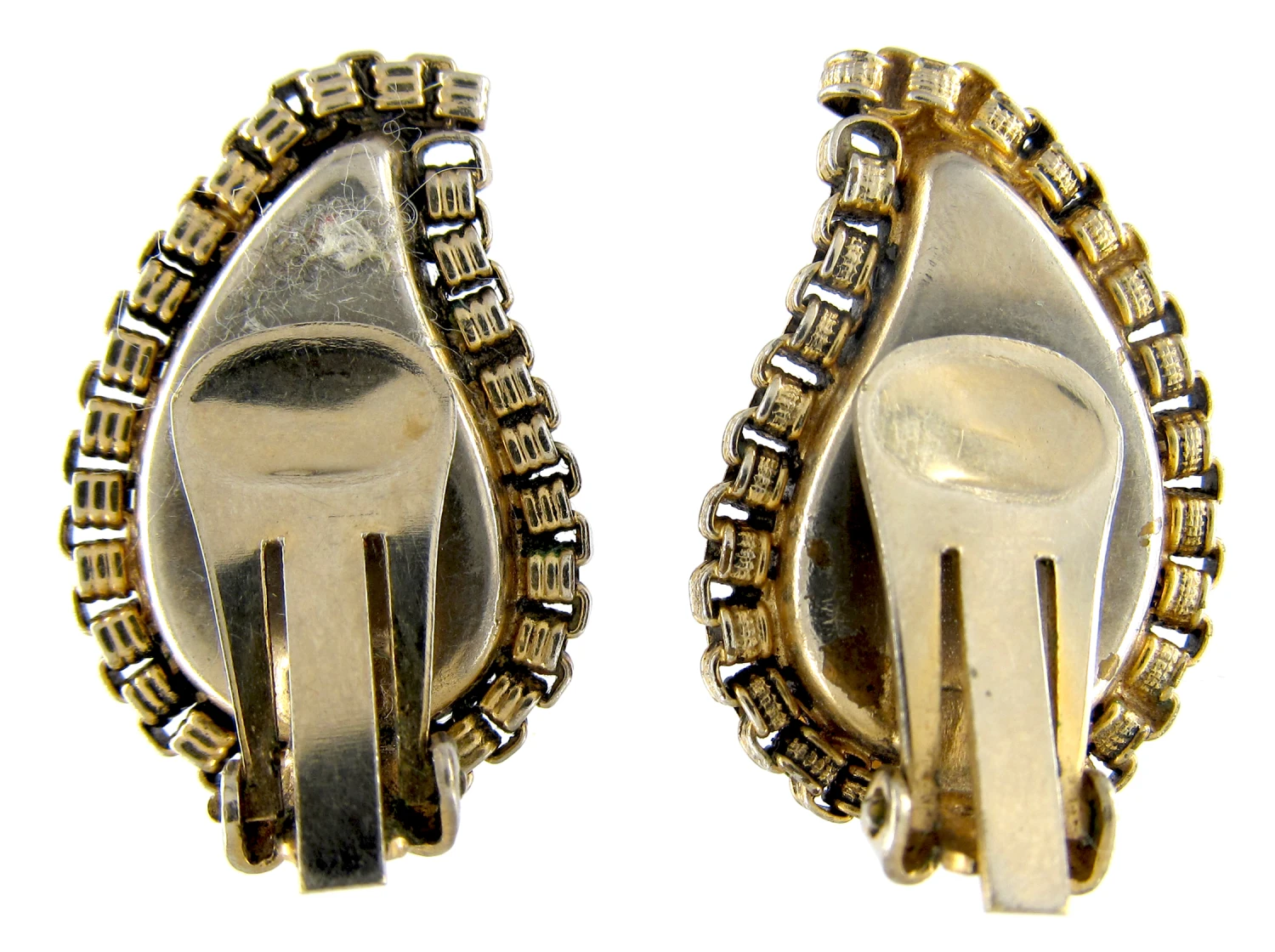 Vintage Paste Leaf Earrings 4 Vintage Paste Leaf Earrings - Image 2