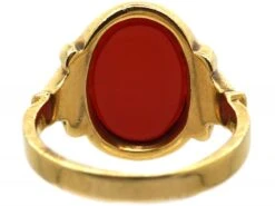 18ct Gold Signet Ring Set With A Carnelian -Antique Jewellery Company 1680de4c dsc00309 scaled 1