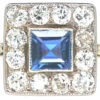Art Deco 18ct Gold & Platinum Square Sapphire & Diamond Ring -Antique Jewellery Company 16a8d5a0 dsc00385 scaled 1