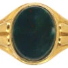 Victorian 18ct Gold Signet Ring Set With A Plain Bloodstone 1 Victorian 18ct Gold Signet Ring Set With A Plain Bloodstone -Antique Jewellery Company 16d4a634 dsc09807 scaled 1