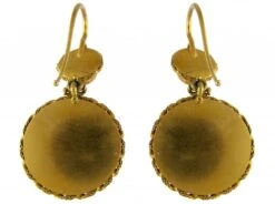18ct Gold & Coral Victorian Drop Earrings -Antique Jewellery Company 171c 1024x764 1
