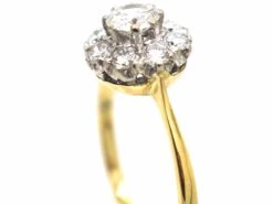 18ct Gold, Brilliant Cut Diamond Cluster Ring -Antique Jewellery Company 1778786d dsc07069 scaled 1