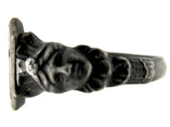 Berlin Iron Faith, Hope & Charity Ring -Antique Jewellery Company 177b