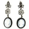 Georgian Cut Steel & Glass Cameo Earrings -Antique Jewellery Company 178a1367192238 893
