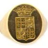 18ct Gold Crested Signet Ring