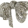 Art Deco Silver & Paste Bow Brooch -Antique Jewellery Company 17a1307644684 551