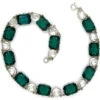 Green & White Paste Silver Necklace 2 Green & White Paste Silver Necklace -Antique Jewellery Company 17a1309465427 865