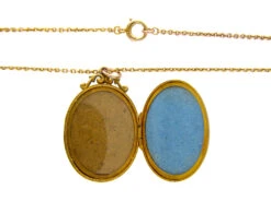 9ct Gold Swallow Motif Locket 6 9ct Gold Swallow Motif Locket -Antique Jewellery Company 17a1334050127 259