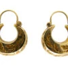 Engraved Boat Shaped Gold Victorian Earrings -Antique Jewellery Company 17b1325184916 881