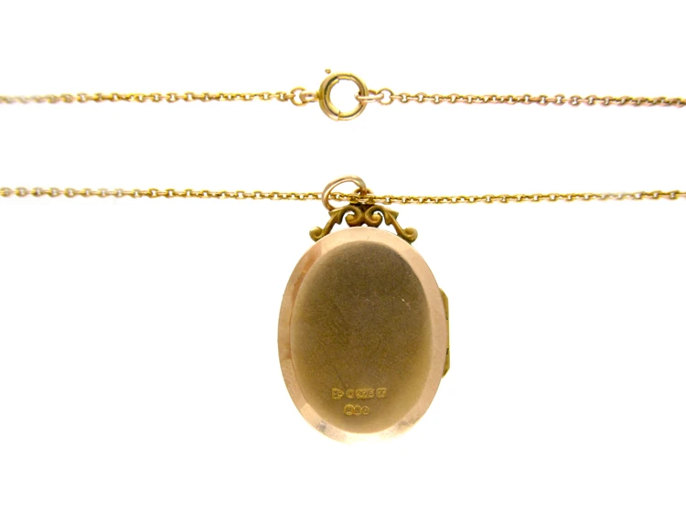 9ct Gold Swallow Motif Locket 5 9ct Gold Swallow Motif Locket - Image 3