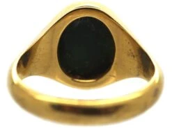 18ct Gold Signet Ring Set With A Bloodstone 13 18ct Gold Signet Ring Set With A Bloodstone -Antique Jewellery Company 18644800 dsc05832 scaled 1