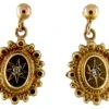9ct Gold Victorian Diamond Set Earrings 1 9ct Gold Victorian Diamond Set Earrings -Antique Jewellery Company 188a