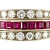 Diamond, Sapphire & Ruby Art Deco Flip-over Ring -Antique Jewellery Company 189a1366801349 253