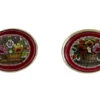 Micro Mosaic Silver Earrings 1 Micro Mosaic Silver Earrings -Antique Jewellery Company 18a1309466024 932