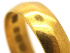 Victorian 22ct Gold Wide Wedding Band -Antique Jewellery Company 18a7b757 dsc09901