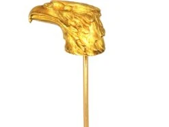 French Belle Epoque 18ct Gold Eagle’s Head Tie Pin