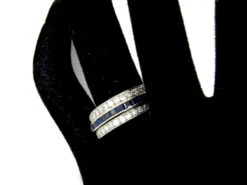 Diamond, Ruby & Sapphire Flip Over Ring -Antique Jewellery Company 18d