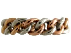 Edwardian Chainlink Platinum & Gold Ring