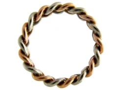 Edwardian Chainlink Platinum & Gold Ring 11 Edwardian Chainlink Platinum & Gold Ring -Antique Jewellery Company 197c