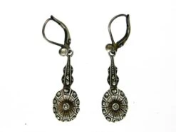 Silver & Marcasite Drop Earrings