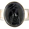 Steel & 18ct Gold Signet Ring 1 Steel & 18ct Gold Signet Ring -Antique Jewellery Company 1a1264516311 275