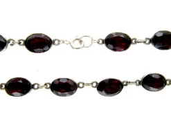 Garnet Paste Silver Early Victorian Necklace -Antique Jewellery Company 1a1330891971 362
