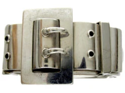 Victorian Silver Buckle Bangle