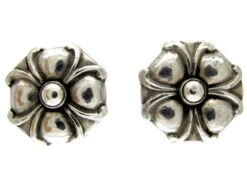 Georg Jensen Silver Clip Earrings