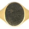 Art Deco 18ct Gold Plain Signet Ring 1 Art Deco 18ct Gold Plain Signet Ring -Antique Jewellery Company 1ab7a76e dsc07026 scaled 1
