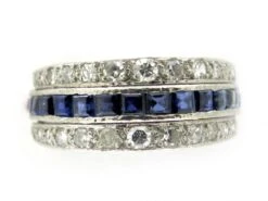 Sapphire, Diamond & Ruby Ring -Antique Jewellery Company 1b1254254637 817
