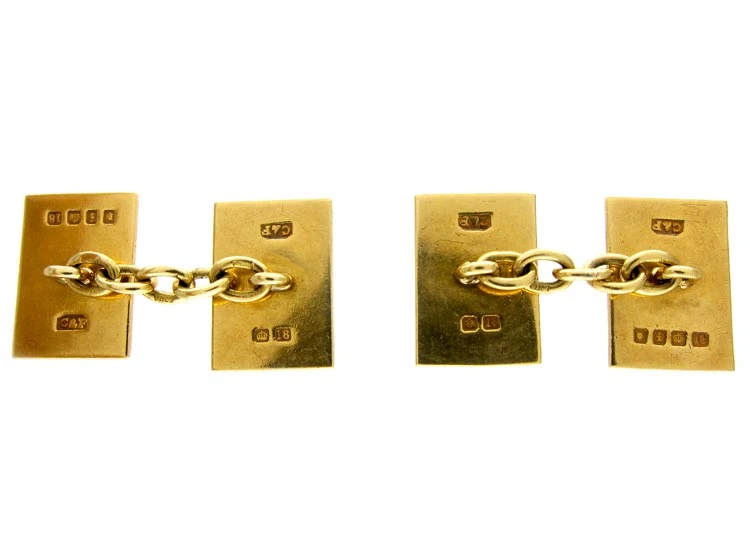 Enamel 18ct Gold Cufflinks 4 Enamel 18ct Gold Cufflinks - Image 2