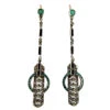 Silver β& Paste Art Deco Long Drop Earrings 1 Silver β& Paste Art Deco Long Drop Earrings -Antique Jewellery Company 1c 1