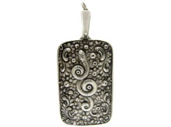 Large Silver Repoussé Pendant 7 Large Silver Repoussé Pendant -Antique Jewellery Company 1c1321041521 555