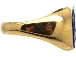 Mid 20th Century 9ct Gold & Lapis Signet Ring With Intaglio Of A Lion -Antique Jewellery Company 1c1fbd9f dsc00953 scaled 1