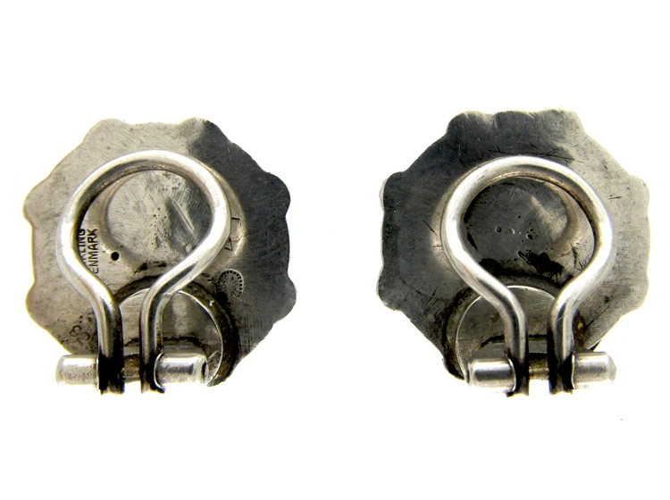 Georg Jensen Silver Clip Earrings 6 Georg Jensen Silver Clip Earrings - Image 4
