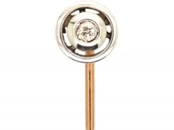 Art Deco 15ct Gold, Platinum & Diamond Round Tie Pin