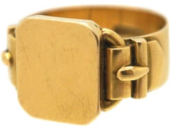 Victorian 18ct Signet Ring With Buckle Detail 17 Victorian 18ct Signet Ring With Buckle Detail -Antique Jewellery Company 1e057bf5 dsc04487 scaled 1