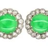 Art Deco 18ct White Gold, Jade & Diamond Cluster Earrings In Original Case 2 Art Deco 18ct White Gold, Jade & Diamond Cluster Earrings In Original Case -Antique Jewellery Company 1e1bc41c dsc05748 scaled 1