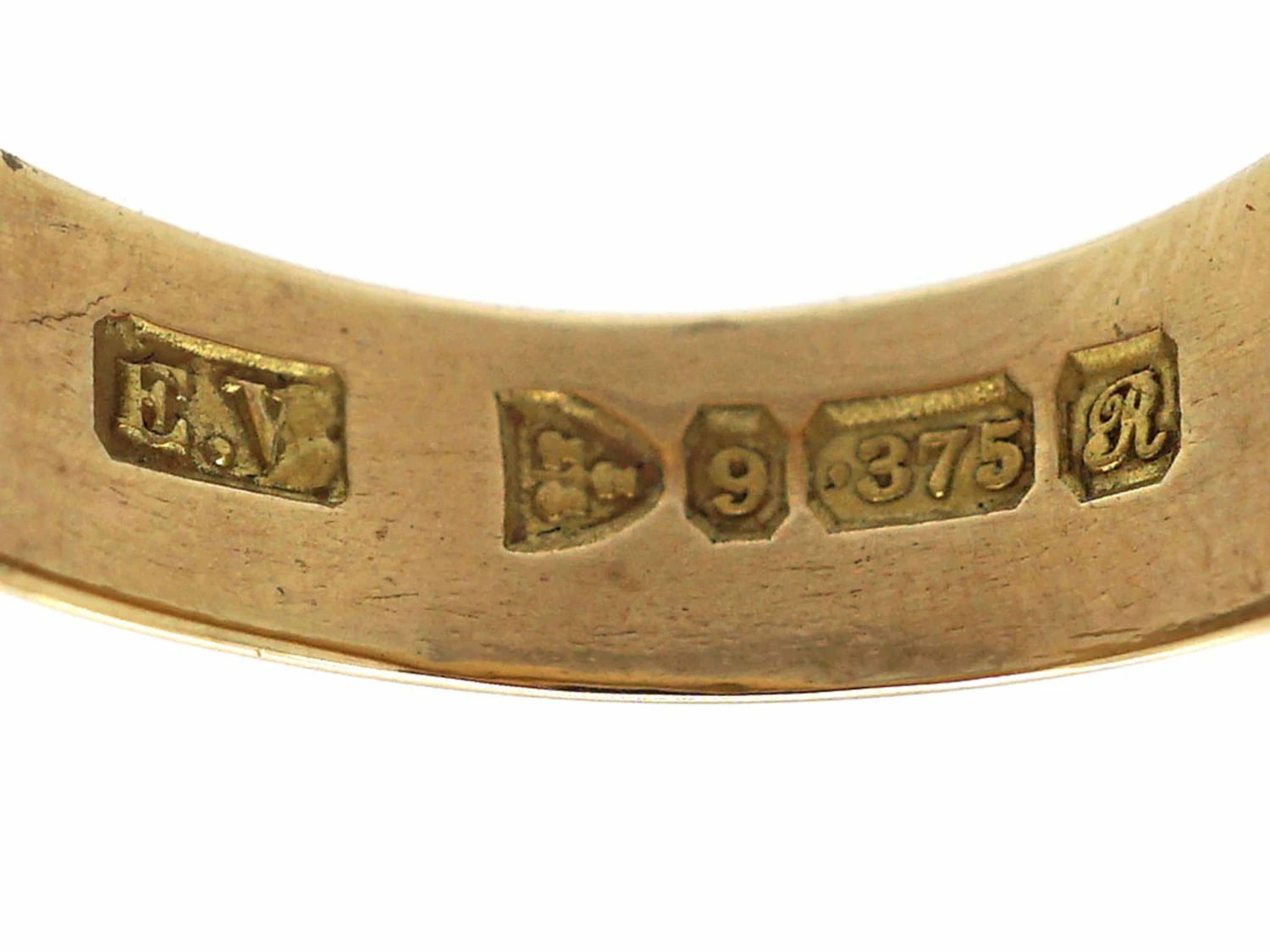 Edwardian 9ct Gold Keeper Ring With Hearts Motif 9 Edwardian 9ct Gold Keeper Ring With Hearts Motif - Image 7