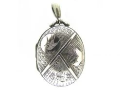 Silver Swallow & Butterfly Locket
