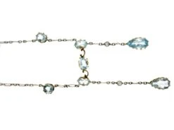Edwardian Aquamarine & Platinum Necklace -Antique Jewellery Company 20a1280412660 700