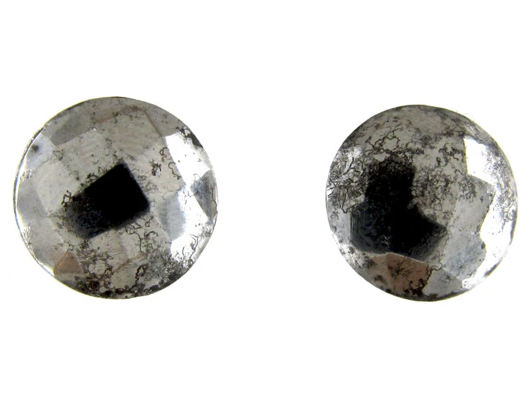 Georgian Cut Steel Button Earrings 3 Georgian Cut Steel Button Earrings