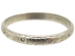 Art Deco Platinum Wedding Band 11 Art Deco Platinum Wedding Band -Antique Jewellery Company 20b9972e dsc00027