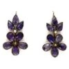 Amethyst & Pearl Flower Earrings -Antique Jewellery Company 21a1248178012 987