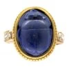 Lapis Lazuli Scarab Beatle Ring